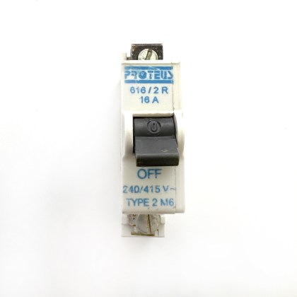 Proteus 616/2R M6 16A 16 Amp MCB Circuit Breaker Type 2